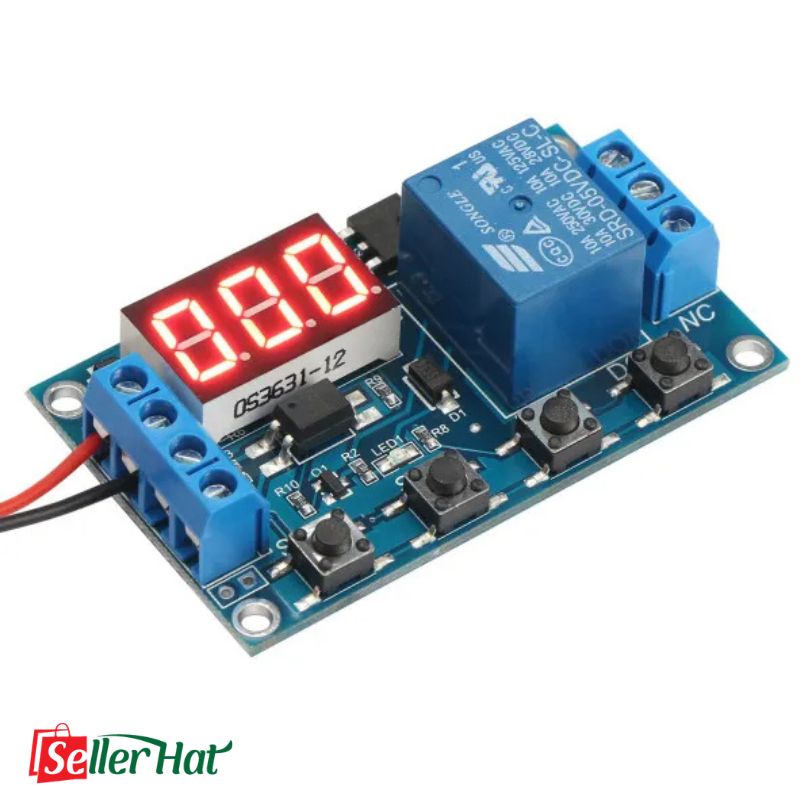 DC 6-30V Digital LED Display Delay Timer Relay Module – Smart Automatic Control Switch